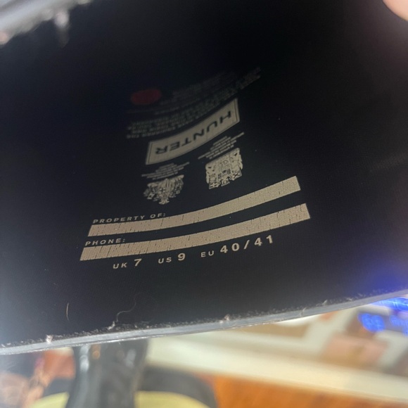 Women’s hunter boots- tall black gloss, wide calf edition - Picture 3 of 5